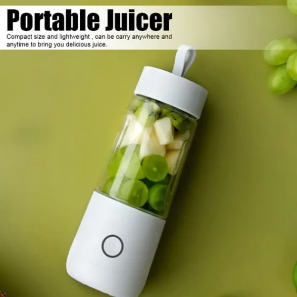 350ml Bærbar Mini Frugtpresser USB Juice Maker Blender Elektrisk Juicekop Til Hjemmet Hvid