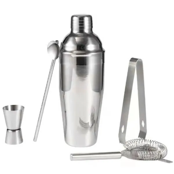 750ML rustfrit stål blendersæt 5-delt barcocktailværktøj
