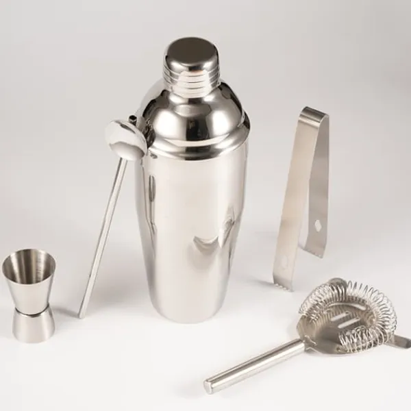 750ML rustfrit stål blendersæt 5-delt barcocktailværktøj