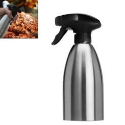 Olie- & Eddikebeholdere>500ml Rustfrit Stål Oliesprøjte Tom Flaske Eddikeflaske Oliedispenser til Madlavning Salat BBQ Køkkenværktøj