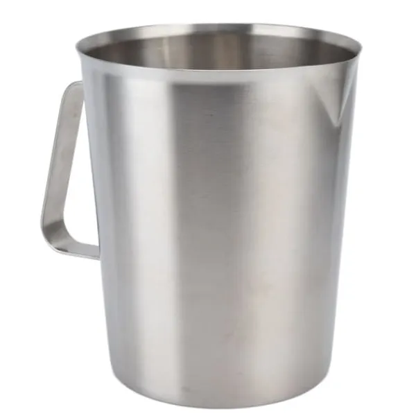 Målebægere & Måleskeer>Målebæger i rustfrit stål til skumning af kaffe og mælk - korrosionsbestandig med skala - 1500 ml