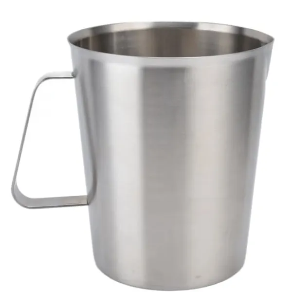 Målebægere & Måleskeer>Målebæger i rustfrit stål til skumning af kaffe og mælk - korrosionsbestandig med skala - 1500 ml