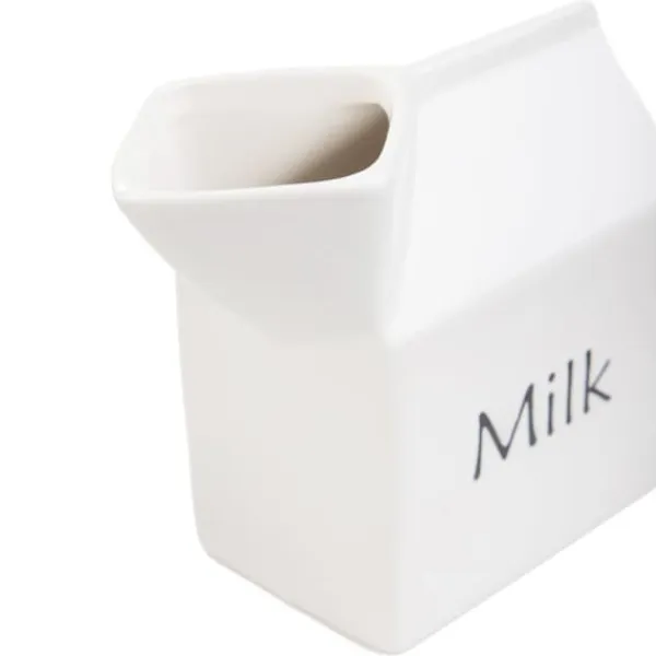 Kaffe- & Tekander>Mælkekande | NELSON | hvid med indskrift | 0,2 l | 889917