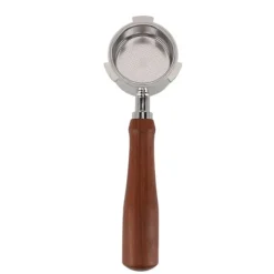Kaffemaskiner Til God Kaffe>51mm Bundløst Portafilter Kaffemaskine Rustfrit Stål Portafilter 3 Ører Bundløst Portafilter til Delonghi