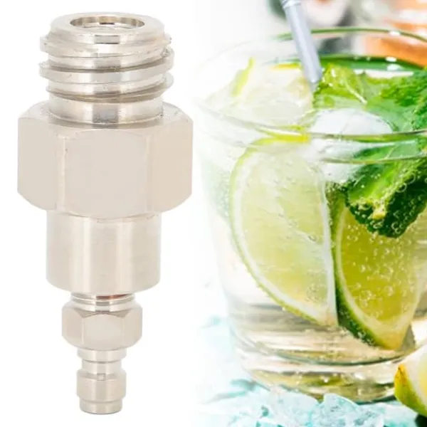 Sodavandsmaskiner>8mm CO2-tankadapter med hangevind TR21-4 hurtigafbryderstik til sodavandsklub