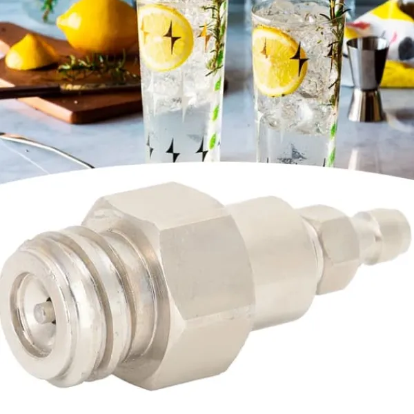 Sodavandsmaskiner>8mm CO2-tankadapter med hangevind TR21-4 hurtigafbryderstik til sodavandsklub