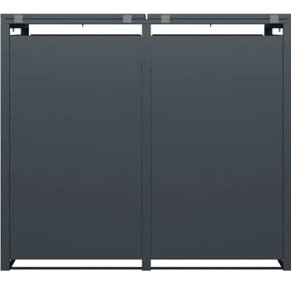 Viking Choice Skraldespande & Papirkurve>Moderne 240L dobbelt affaldsskabsindhegning med vejrbestandig design til haveopbevaring