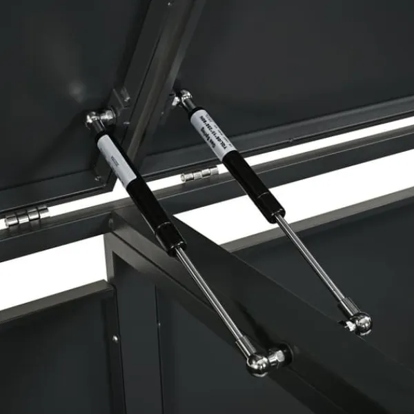 Viking Choice Skraldespande & Papirkurve>Moderne 240L dobbelt affaldsskabsindhegning med vejrbestandig design til haveopbevaring