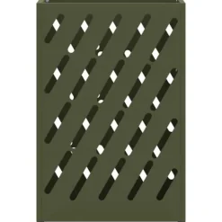 Moderne parasolfod med opbevaring - Rektangulært design | Farve: Olivengrøn | Størrelse: 28x12x41 cm