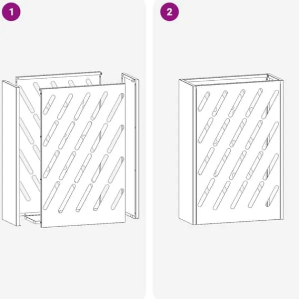 Moderne parasolfod med opbevaring - Rektangulært design | Farve: Olivengrøn | Størrelse: 28x12x41 cm
