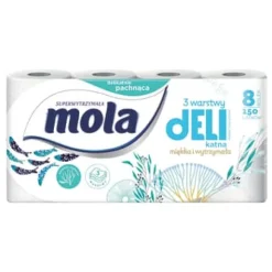 Toiletpapir>Mola Delikat Toiletpapir 8 Ruller