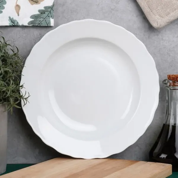 Tallerkener & Bordservicer>MONA dyb porcelænstallerken 24 cm, 350 ml 6 stk.