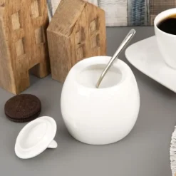 Serveringsfad & Skåle>MONA sukkerskål i porcelæn 240 ml