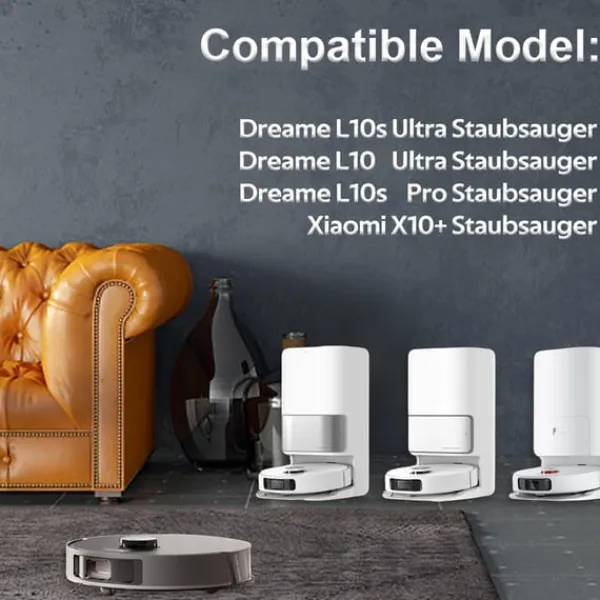 Rengøringsudstyr>Moppepuder til Dreame L10s Ultra, L10 Ultra, L10s Pro, Xiaomi X10+ 8-pack