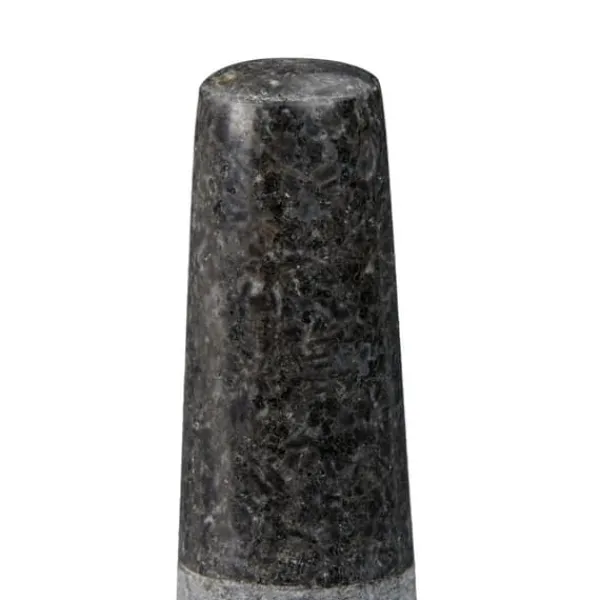 Morter og støder, granit, 6x8,5 cm, grå Clearance