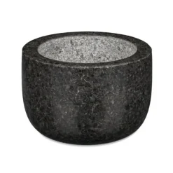Morter og støder, granit, 6x8,5 cm, grå Clearance