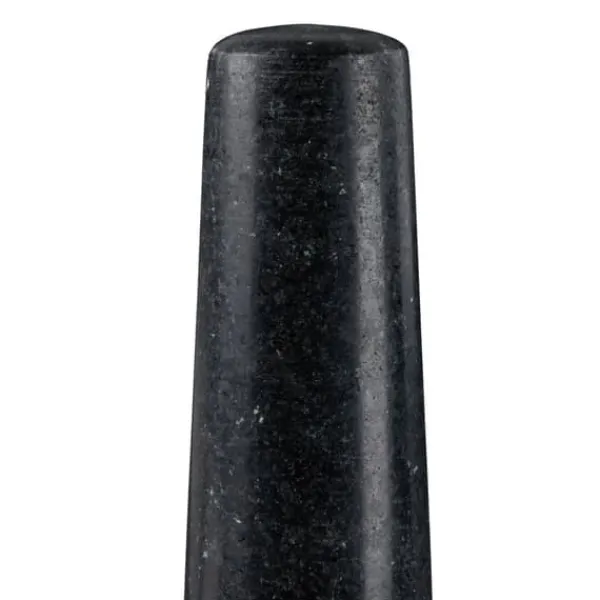 Mortere & Pistiller>Morter og støder, granit, 12x19,5x19,5 cm, sort