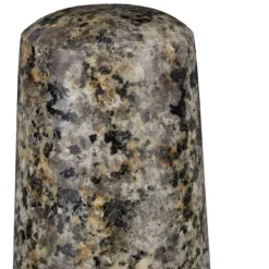 Morter og støder, 10.5x14.5x14.5 cm, grå