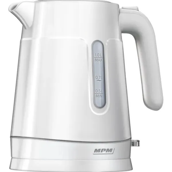 Elkedel>MPM MCZ-119 elkedel 1 L 2200 W Hvid
