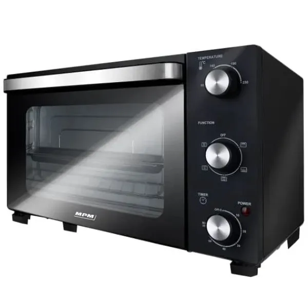 Ovne>MPM MPE-14/T - Elektrisk ovn med termocirkulationssystem, sort