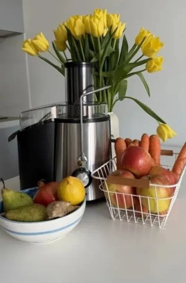 MPM MSO-18-M Juicer 1000 W Sort, Sølv Sale