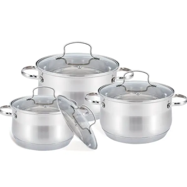 Gryder, Stegepander Og Kasseroller>MR-3512-6M 6-delt grydesæt (2,1 l, 2,9 l, 3,9 l)