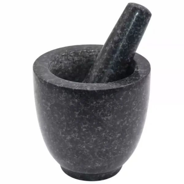 Mortere & Pistiller>Mørtel med granitbelægning 12x12cm KINGHOFF KH-1680