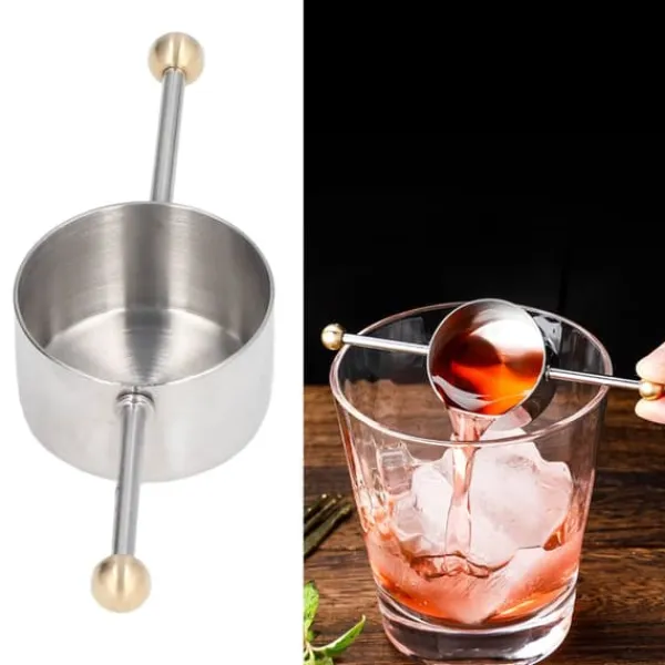 Cocktailshakers & Drinkudstyr>Mätkopp i rostfritt stål Multipurpose Double Ball Bartending-mätkopp för Home Bar