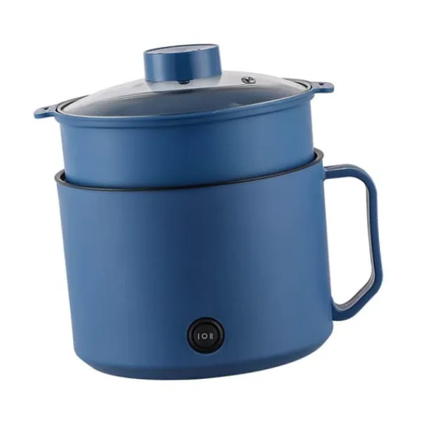 Portable Komfurer>Multifunktionel elektrisk kogegryde Lille mini-elkomfur Hurtig nudelkoger til studerende sovesale Personligt brug CN 220V Royalblue og maddampningsku | CDON