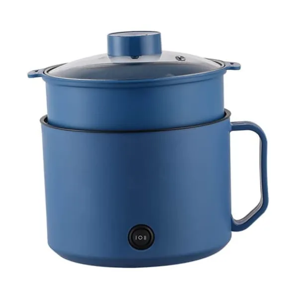 Portable Komfurer>Multifunktionel elektrisk kogegryde Lille mini-elkomfur Hurtig nudelkoger til studerende sovesale Personligt brug CN 220V Royalblue og maddampningsku | CDON