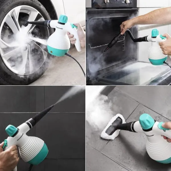 Multifunktionel, 9-i-1 håndholdt damper med tilbehør Steany InnovaGoods 0,35 L 3 Bar 1000W Online