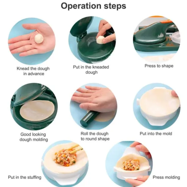 Pressere>Multifunktionell tryckknödelinpackningsmaskin Köksmanuell dumplinginpackningsmaskin
