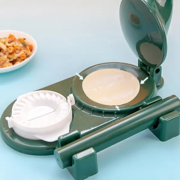 Pressere>Multifunktionell tryckknödelinpackningsmaskin Köksmanuell dumplinginpackningsmaskin