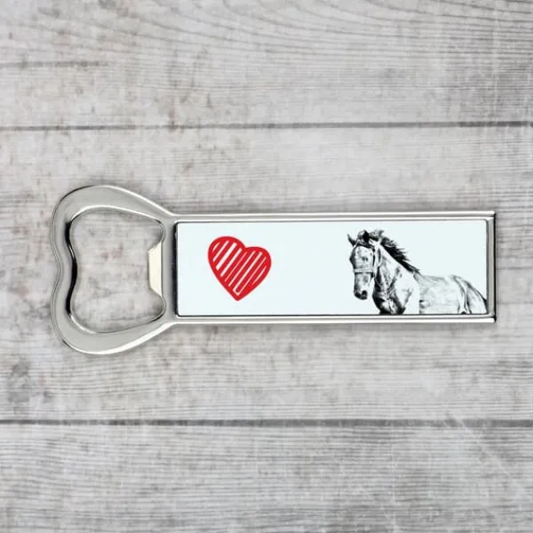 Mustang - flaskeåbner med hest, personlig køleskabsåbner, unik gave til en mand fra Art-Dog Discount