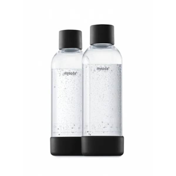 Mysoda PET-flaska 1L 2-pack, Black Sale