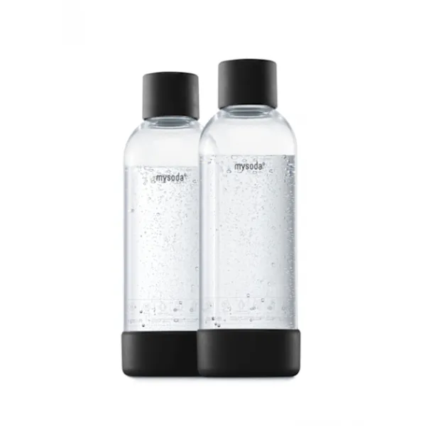 Mysoda PET-flaska 1L 2-pack, Black Sale