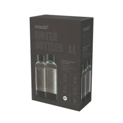 Mysoda PET-flaska 1L 2-pack, Black Sale