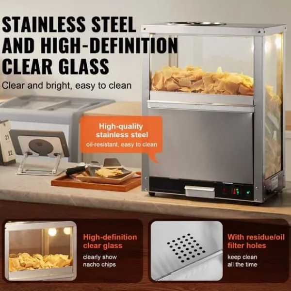 Nacho Chips Varmer 84.5QT/80L, til Nacho Chips, Popcorn, Peanuts og Kartofler. Hot