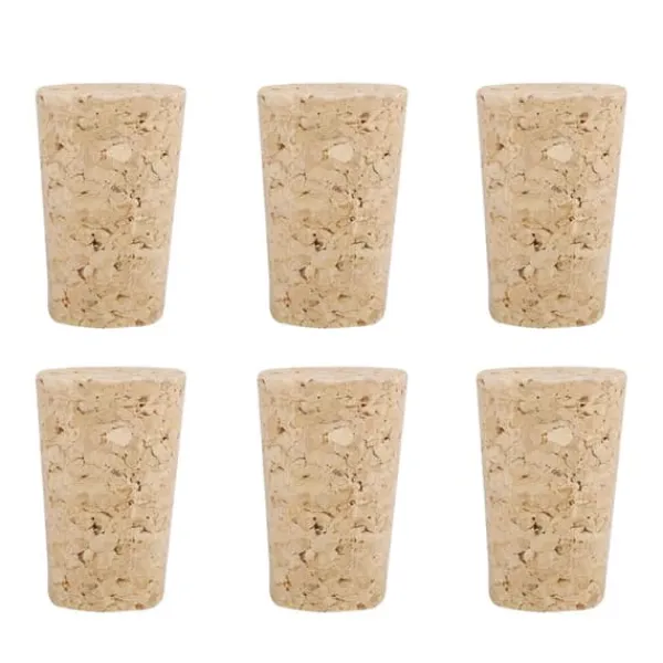Flaskepropper>Naturkork, konisk træprop til vinflasker (10 stk., 22*17*35 mm)