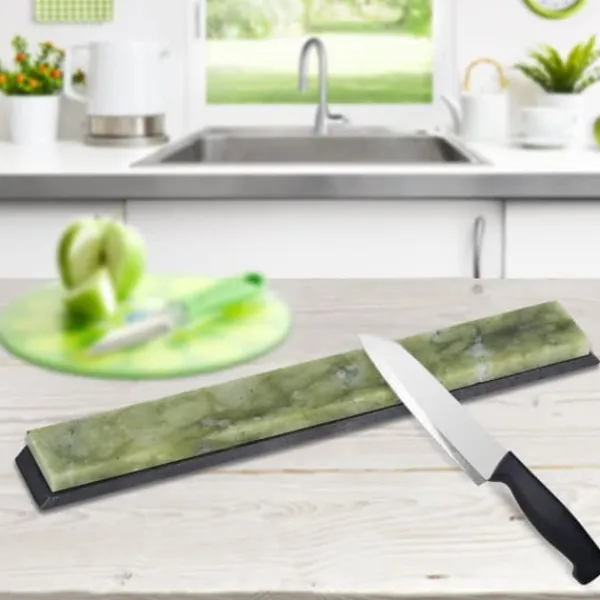 Køkkenknive>Naturlig Slibesten Slibesten Kniv Polering Slibeværktøj Grøn 10000#
