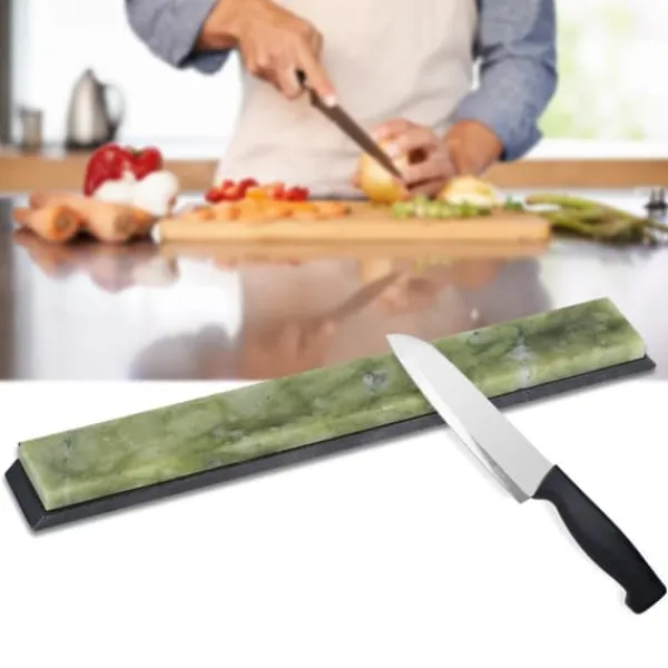 Køkkenknive>Naturlig Slibesten Slibesten Kniv Polering Slibeværktøj Grøn 10000#