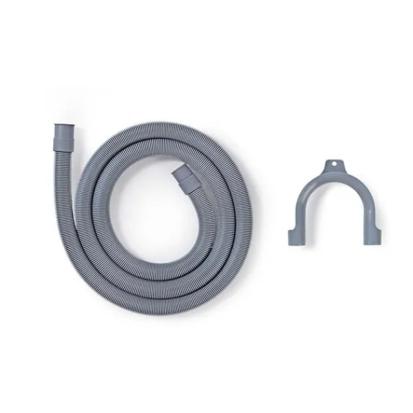 Nedis Aftræksslange | 21 mm | 19 mm | 1.5 Bar | 90 °C | 1.00 m | Ansøgning: Tallerken / Vaskemaskine | Grå Sale