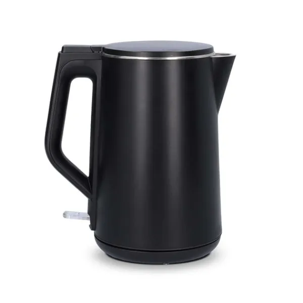 Nedis Elkedel | 1.5 l | Plast | Sort | Drejelig 360 grader | Skjult varmeelement | Strix®-controller | Beskyttelse mod kogetørring New
