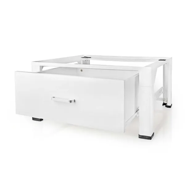 Nedis Stativ til vaskemaskine og tørretumbler | Skuffe | 150 kg | Hvid Online