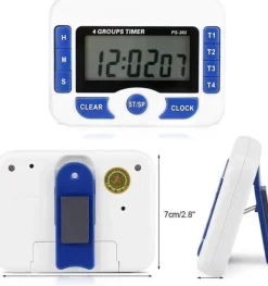 Æggeure>Nedtællingsur Køkkenur Æggeur Korttidsur Tilberedningsur Multifunktionel 4-kanals digital tilberedningsur Magnetisk laboratorieur med digital alarmfu | CDON