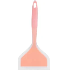 Stegepaletter>Non-stick silikone skovl spatel bred vender kage bøf pizza køkken køkkenredskaber (orange)