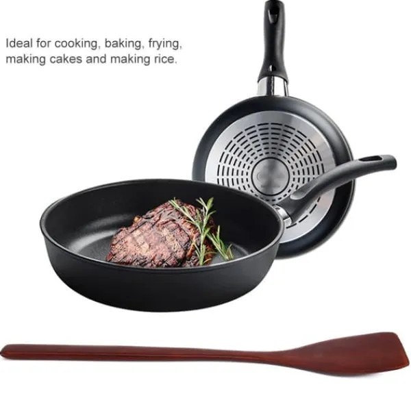 Stegepaletter>Non-stick træspatel - rød
