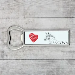 Noriker - flaskeåbner med hest, personlig køleskabsåbner, unik gave til en mand fra Art-Dog Sale