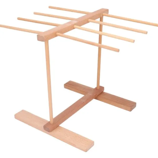 Nudeltorkställ i trä 15,4 X 8,7 X 11,8 tum hopfällbart Förhindra halka Pasta torkställ för hemmet Outlet