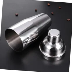 Barudstyrssæt>OBOSOE Cocktail Sæt Dobbelt Shaker 750ml Rustfrit Stål Sølv 4 Stykker